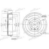 Тормозной барабан PATRON PDR1035