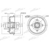 Тормозной барабан PATRON PDR1054