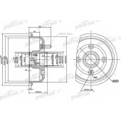Тормозной барабан PATRON PDR1059
