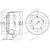 Тормозной барабан PATRON PDR1067