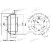 Тормозной барабан PATRON PDR1068