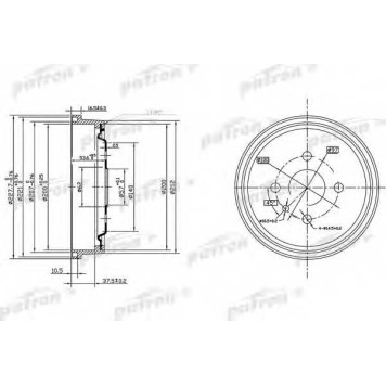Тормозной барабан PATRON PDR1118