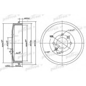 Тормозной барабан PATRON PDR1126