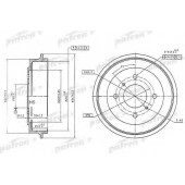 Тормозной барабан PATRON PDR1256