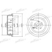 Тормозной барабан PATRON PDR1479