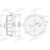 Тормозной барабан PATRON PDR1533