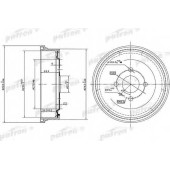 Тормозной барабан PATRON PDR1551