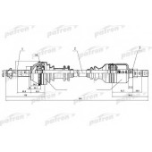 Приводной вал PATRON PDS0084
