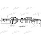 Приводной вал PATRON PDS0161