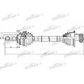 Приводной вал PATRON PDS0299