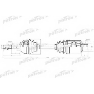 Приводной вал PATRON PDS0617