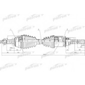 Приводной вал PATRON PDS0636