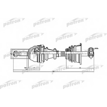 Приводной вал PATRON PDS1074
