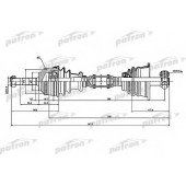 Приводной вал PATRON PDS1115