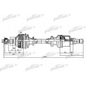 Приводной вал PATRON PDS1136