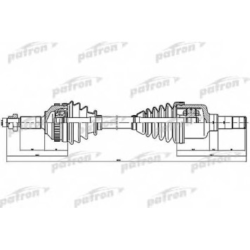 Приводной вал PATRON PDS1257
