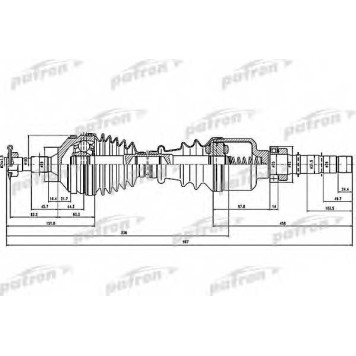 Приводной вал PATRON PDS1292