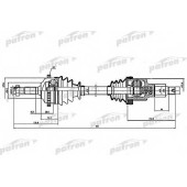Приводной вал PATRON PDS1381