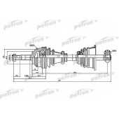 Приводной вал PATRON PDS1397
