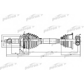Приводной вал PATRON PDS1407