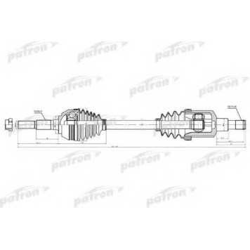 Приводной вал PATRON 80-1506 / PDS1506