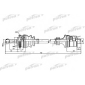 Приводной вал PATRON PDS1595