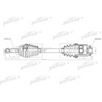 Приводной вал PATRON PDS2034