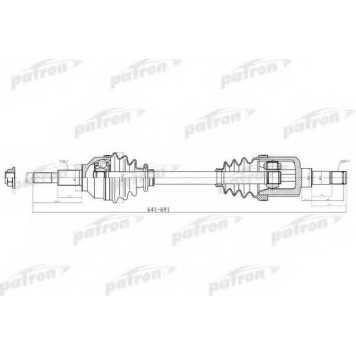 Приводной вал PATRON 80-2041 / PDS2041