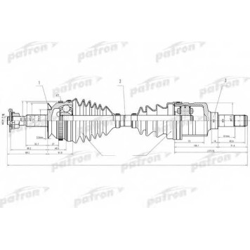 Приводной вал PATRON PDS2819