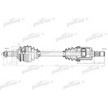 Приводной вал PATRON 80-3926 / PDS3926