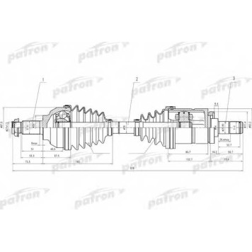 Приводной вал PATRON PDS4620