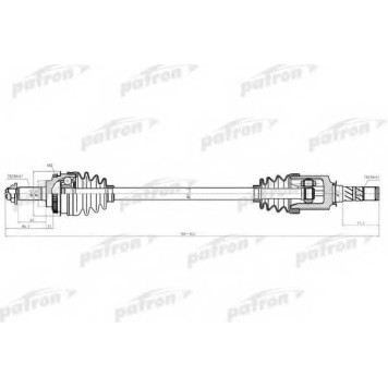 Приводной вал PATRON PDS5530
