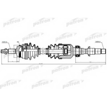 Приводной вал PATRON 80-6272 / PDS6272