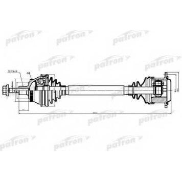 Приводной вал PATRON PDS9038
