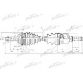 Приводной вал PATRON PDS9048