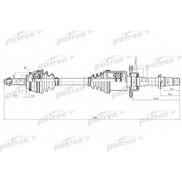 Приводной вал PATRON PDS9106