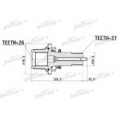 Приводной вал PATRON PDSV012