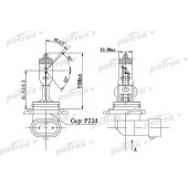 Лампа накаливания HB4 12В 51Вт PATRON PLHB4-12/51