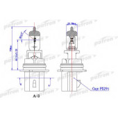 Лампа накаливания HB5 12В 65/55Вт PATRON PLHB5-65/55