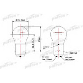 Лампа накаливания P21/5W 24В 21/5Вт PATRON PLP21/5W