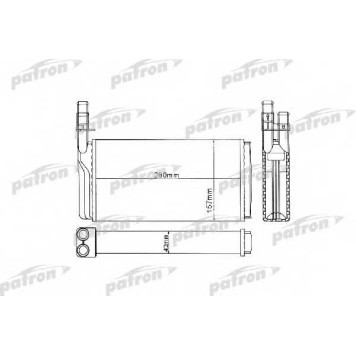 Радиатор отопления салона PATRON PRS2001