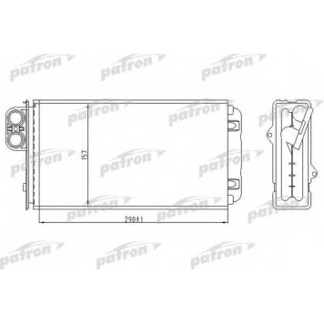 Радиатор отопления салона PATRON PRS2018