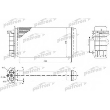 Радиатор отопления салона PATRON PRS2024