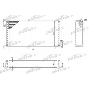 Радиатор отопления салона PATRON PRS2039