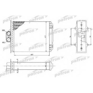 Радиатор отопления салона PATRON PRS2050