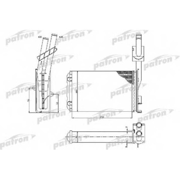 Радиатор отопления салона PATRON PRS2067