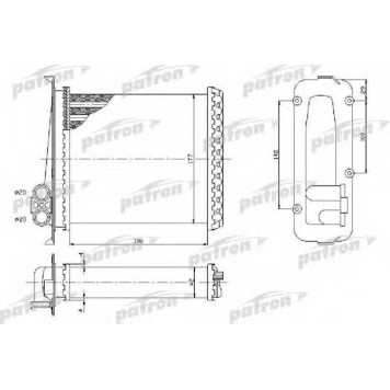Радиатор отопления салона PATRON PRS2072