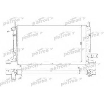 Радиатор охлаждения двигателя PATRON PRS3321