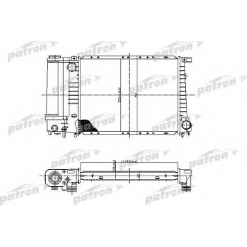 Радиатор охлаждения двигателя PATRON PRS3400