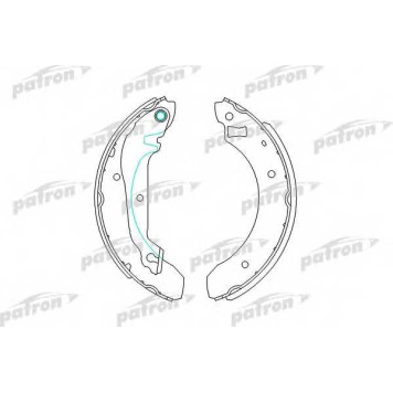 Комплект тормозных колодок задний для FORD SIERRA(BNC,BNG,GB4,GBC,GBG) <b>PATRON PSP176</b>